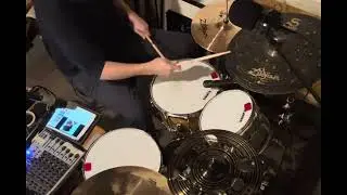 “T. Monk Style Swing” Full acoustic drum track recorded and performed by me-Download in description