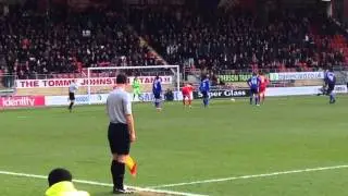 Leyton Orient vs Swindon Town - Lloyd James Penalty 2-0