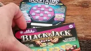 Black jack et solitaire &agrave; gratter