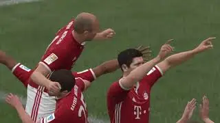 Arjen Robben scores for FC Bayern against Juventus Turin - FIFA 17 Career Mode Super League