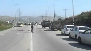 Scene of fatal attack, Tapuach junction