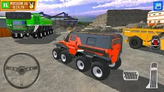 Quarry Driver 3 Giant Trucks Game | Offroad Wheeler Parking Drive &ndash; Android Gameplay