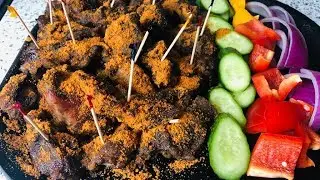 HOW TO MAKE KEBAB ( KYINKYINKA) ~ GHANAIAN SUYA MEAT