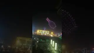 😱Amazing 👌 #watch till the end #led #animation #project #lights #night #show