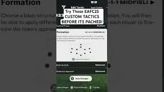 Try These EA FC 25 Custom Tactics Before It Gets PACHED! 🔥 (Full video out now)
