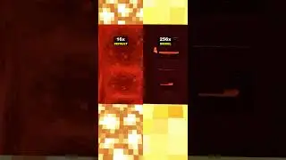 Minecraft but With a 256x Texture Pack #shorts