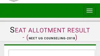 UP Neet Counselling Results| Cut off 2018 | Official Result