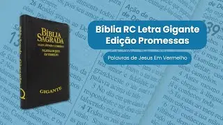 B&iacute;blia RC Letra Gigante Com &Iacute;ndice Ed. Promessas - Livraria Com Cristo