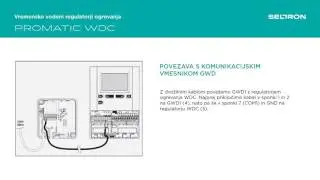Seltron Promatic WDC regulator ogrevanja - povezava s komunikacijskim vmesnikom GWD1