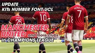 HOW TO UPDATE KIT NUMBER FONT IN CHAMPIONS LEAGUE / MANCHESTER UNITED and more club  / FIFA 21 MOD