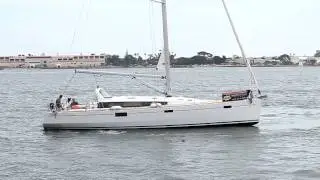 Beneteau Sense 50 demonstrating Dock & Go maneuvering in San Diego