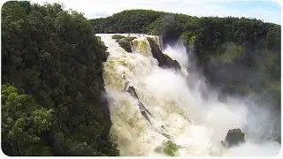 DJI Phantom 2 Quadcopter Drone Explores Waterfall After Cyclone