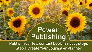 Power Publishing Step 1 Create your journal or planner in PowerPoint
