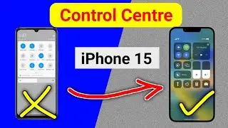 iPhone 15 Control Centre in Android Mobile || How to customize control centre on iphone or ipad