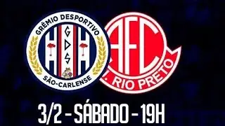 Gr&ecirc;mio S&atilde;o-Carlense 5 x 1 Am&eacute;rica-SP | Campeonato Paulista A4 2024 | 2&ordf; Rodada
