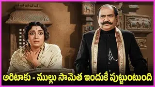 అరిటాకు - ముల్లు సామెత ఇందుకే పుట్టుంటుంది - SV Gangarao, Jamuna Ultimate Family Drama Scenes