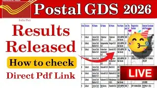 Post office 2026 Results out now | How to check | GDS 2026