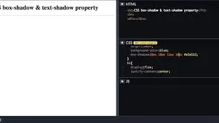CSS: Box & text shadow property (English)