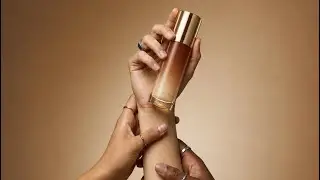 Matching a custom-blended foundation to my skin tone.