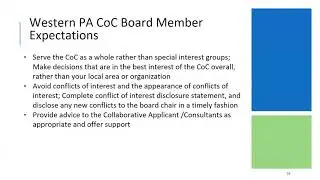 Western PA CoC - CoC 201 Training Series - Module 2: CoC Structure