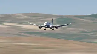 Aerolfy FS Boeing 787-10 Dreamliner Landing At Lisbon International Airport 