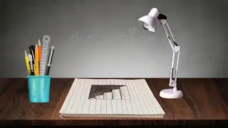 How To Draw Easy 3D Stairs Illusion | Easy Drawing | Step by Step for beginners