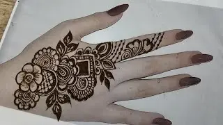 Easy mehndi design🎀#shortvideo #viralvideo #mehndi #trend #mehandibysoniparwaiz 