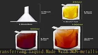 Cruise Liquor Flask Kit for Travel,Concealable and Reusable Rum Runner Alcohol Juice Travel Plastic