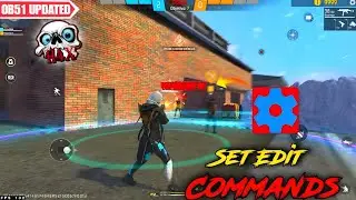 ✅OB51 Set-Edit👾Aim-Stability 🎯 + Aimlock👺Commands 🥷🏻🇧🇷 | 💯 Use these commands 🥵 | #freefire #setedit