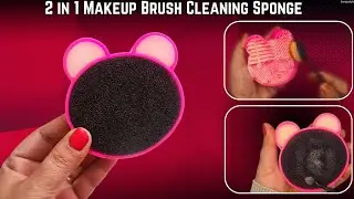 2 in 1 Makeup Brush Cleaning Sponge review in Hindi||Silicone Makeup Brush cleaner