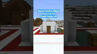 Small House #8. Snowy Tundra Village Tutorial. Part 8 of 34. #minecraft #minecraftideas