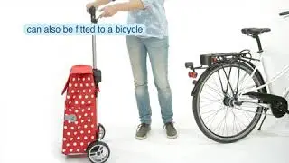 Andersen-Shopper | Bike Trailer Shopping Trolley | Unus Shopper Frame | Basil Bloom Bag