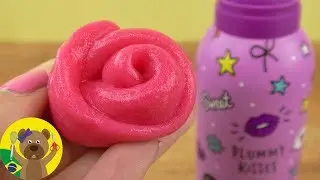 Geleca SEM Cola | Geleia de Brincar cor de rosa feita em casa | Muito f&aacute;cil de Fazer