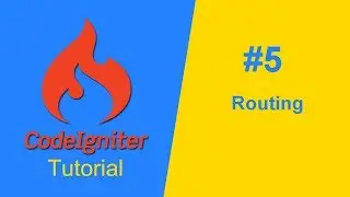 CodeIgniter Tutorial 5 - Routing by Shashidhara