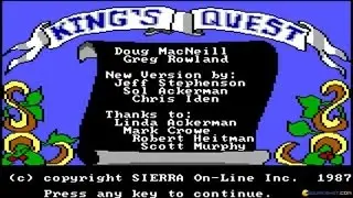 King's Quest gameplay (PC Game, 1984)