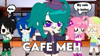 Cafe meh | Itsfunneh gacha club | Animal Crossing | Cloudykook #krewreacts