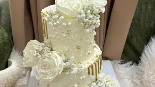 7 Pound Wedding Cake Decoration Tutorial