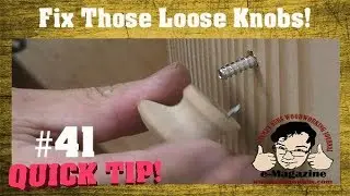 How to keep furniture/drawer knobs from coming loose