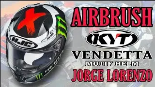 Airbrush Helm KYT Vendetta // JORGE LORENZO