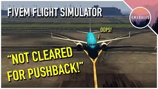 FiveM Lucaas Flight Simulator Boeing 737-800 [LSIA-JIA] NOT CLEARED FOR PUSHBACK! (GTA5)