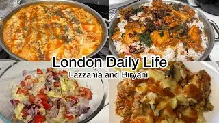 London Daily Life||lazzania and Biryani|| yummy lazzania at home.