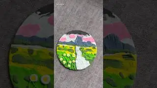 DIY Clay Scenery Art🏞️ #diy #craft #scenery #painting #art #artist #viral #fyp #like