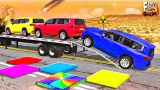 Cars and Trucks vs Speed Bumps &ndash; Heavy Damage Physics Test &ndash; BeamNG Drive Ep.14 🏎️