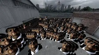 200 обунг(ов) гонятся за мной! Побег от обунги. Garry's mod.