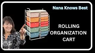 Rolling Organization Cart- 15 Drawer Storage Cart with Drawers for Home Office, Classroom or Crafts