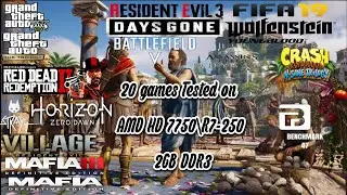 20 best games for AMD HD 7750| 2gb Vram |  #amd