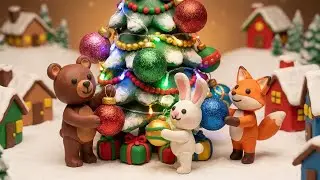 Claymation Christmas Land & Music 🧸🎄 | Cute & Magical Holiday World for Kids