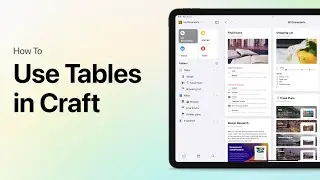 How to use Tables in Craft