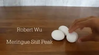 How to make Meringue Stiff Peaks || Robert Wu ASMR