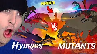 JURASSIC WORLD HYBRID vs MUTANT DINOSAURS the FIGHT!